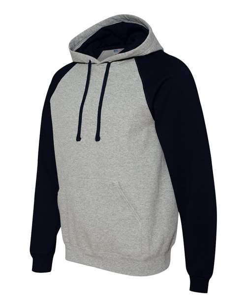 JERZEES - Nublend® Colorblocked Raglan Hooded Sweatshirt - 96CR