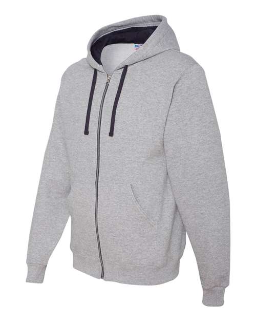 JERZEES - NuBlend Colorblocked Full-Zip Hooded Sweatshirt - 93CR