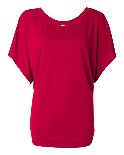 BELLA + CANVAS - Women’s Flowy Draped Dolman Tee - 8821