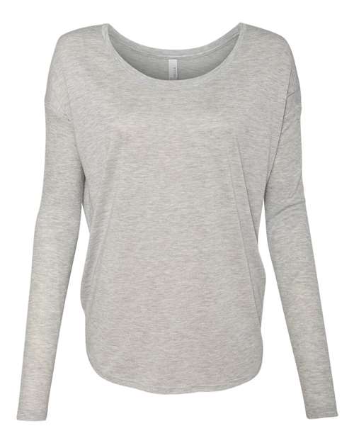 BELLA + CANVAS - Women’s Flowy 2x1 Ribbed Long Sleeve Tee - 8852