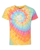 Dyenomite - Youth Multi-Color Spiral Tie-Dyed T-Shirt - 20BMS