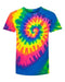 Dyenomite - Youth Multi-Color Spiral Tie-Dyed T-Shirt - 20BMS