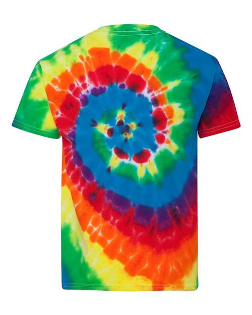 Dyenomite - Youth Multi-Color Spiral Tie-Dyed T-Shirt - 20BMS