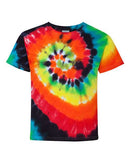 Dyenomite - Youth Multi-Color Spiral Tie-Dyed T-Shirt - 20BMS