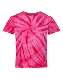 Dyenomite - Youth Cyclone Vat-Dyed Pinwheel Short Sleeve T-Shirt - 20BCY