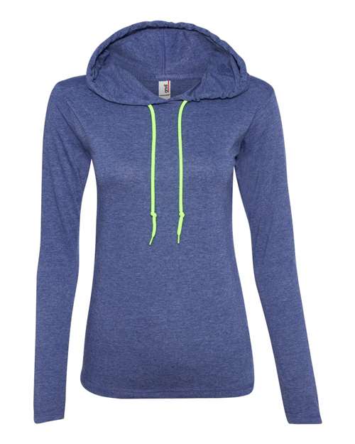 Anvil - Women’s Lightweight Hooded Long Sleeve T-Shirt - 887L