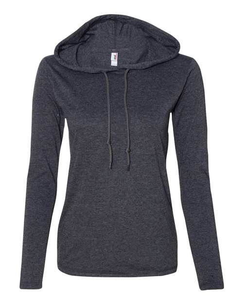 Anvil - Women’s Lightweight Hooded Long Sleeve T-Shirt - 887L