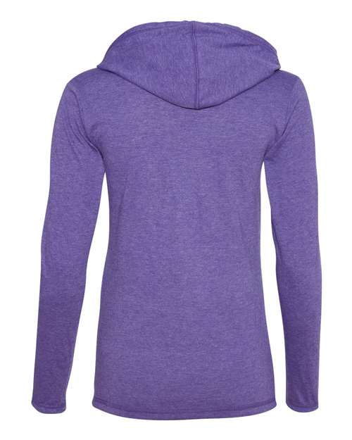 Anvil - Women’s Lightweight Hooded Long Sleeve T-Shirt - 887L