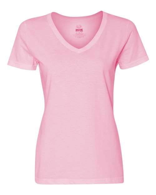 Fruit of the Loom - HD Cotton Women's V-Neck T-Shirt - L39VR