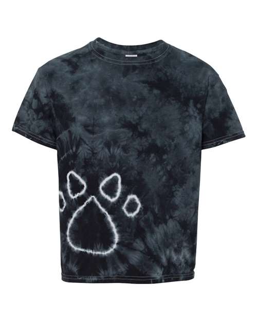 Dyenomite - Youth Pawprint Short Sleeve T-Shirt - 20BPR