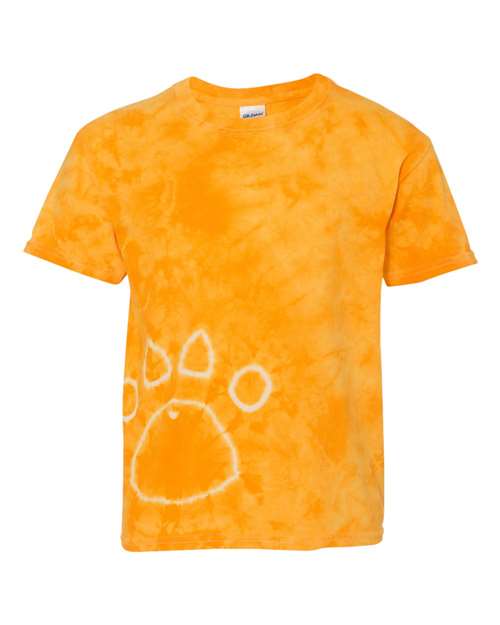 Dyenomite - Youth Pawprint Short Sleeve T-Shirt - 20BPR