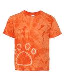 Dyenomite - Youth Pawprint Short Sleeve T-Shirt - 20BPR