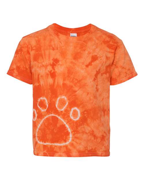 Dyenomite - Youth Pawprint Short Sleeve T-Shirt - 20BPR