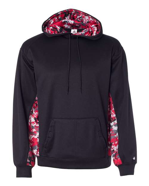 Badger - Digital Camo Colorblock Performance Fleece Hooded Sweatshirt - 1464