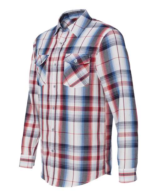 Burnside - Long Sleeve Plaid Shirt - 8202