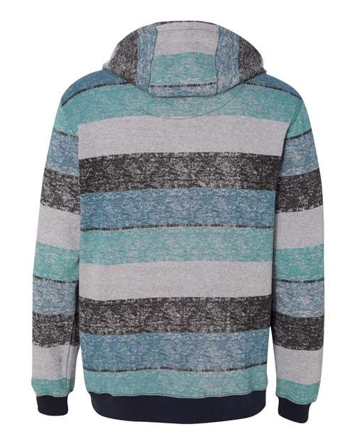 Burnside - Printed Stripes Fleece Sweatshirt - 8603