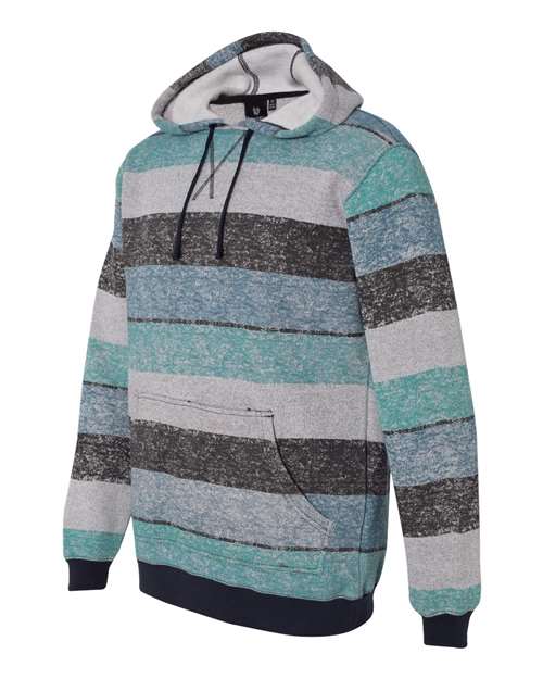 Burnside - Printed Stripes Fleece Sweatshirt - 8603