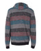 Burnside - Printed Stripes Fleece Sweatshirt - 8603