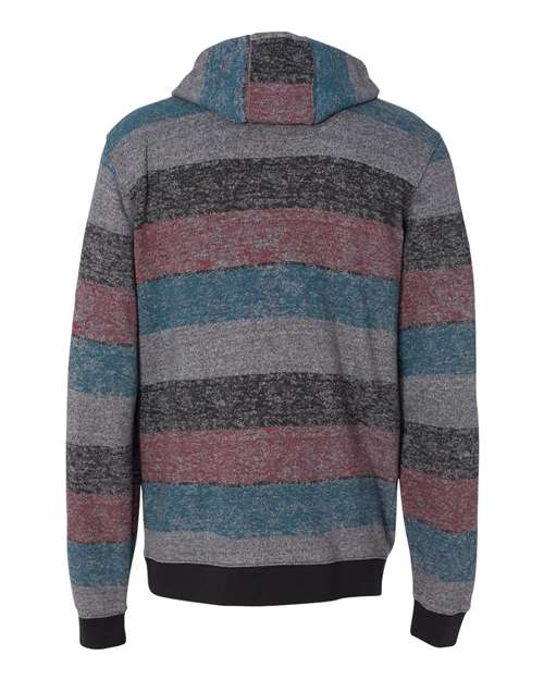 Burnside - Printed Stripes Fleece Sweatshirt - 8603