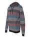 Burnside - Printed Stripes Fleece Sweatshirt - 8603