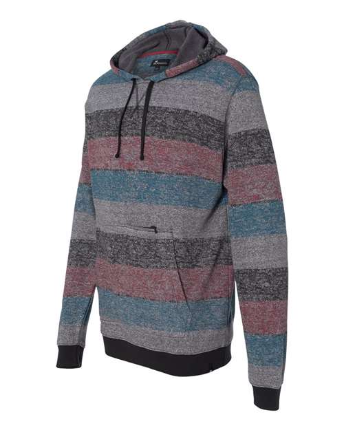 Burnside - Printed Stripes Fleece Sweatshirt - 8603