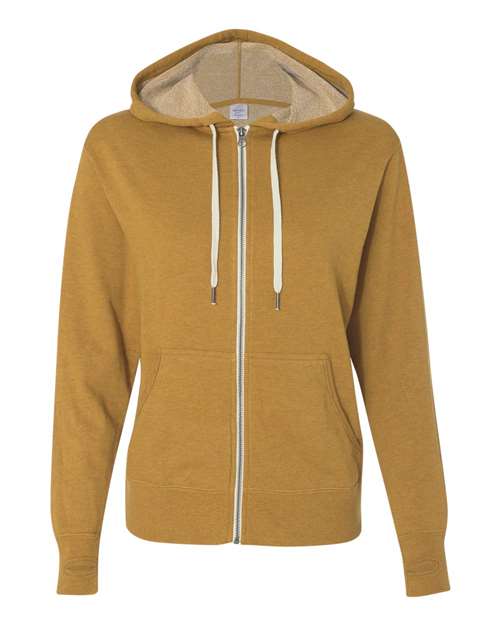 Independent Trading Co. - Unisex Heathered French Terry Full-Zip Hooded Sweatshirt - PRM90HTZ