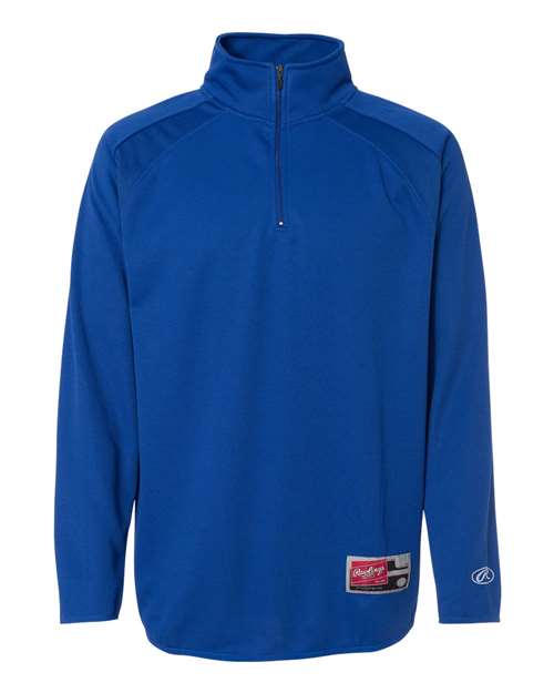 Rawlings - Quarter-Zip Flatback Mesh Fleece Pullover - 9751