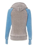 J. America - Women's Zen Fleece Raglan Hooded Sweatshirt - 8926