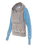 J. America - Women's Zen Fleece Raglan Hooded Sweatshirt - 8926