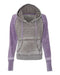 J. America - Women's Zen Fleece Raglan Hooded Sweatshirt - 8926