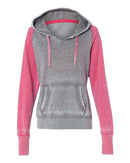 J. America - Women's Zen Fleece Raglan Hooded Sweatshirt - 8926