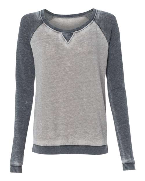 J. America - Women’s Zen Fleece Raglan Sweatshirt - 8927