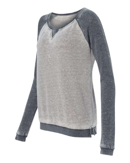 J. America - Women’s Zen Fleece Raglan Sweatshirt - 8927