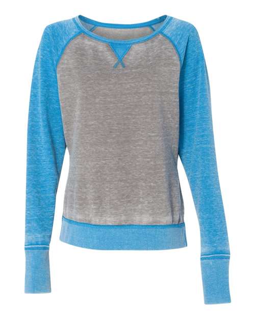 J. America - Women’s Zen Fleece Raglan Sweatshirt - 8927