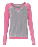 J. America - Women’s Zen Fleece Raglan Sweatshirt - 8927