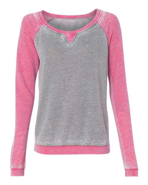 J. America - Women’s Zen Fleece Raglan Sweatshirt - 8927