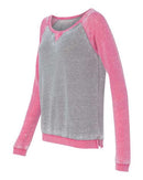 J. America - Women’s Zen Fleece Raglan Sweatshirt - 8927