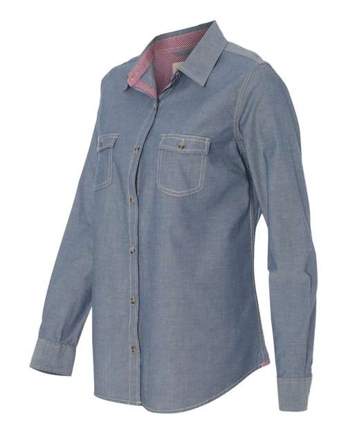 Weatherproof - Women's Vintage Chambray Long Sleeve Shirt - W154885