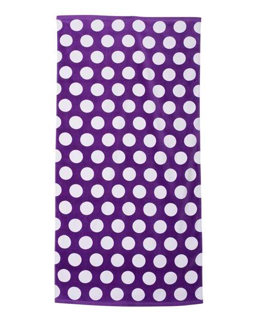 Carmel Towel Company - Polka Dot Velour Beach Towel - C3060P