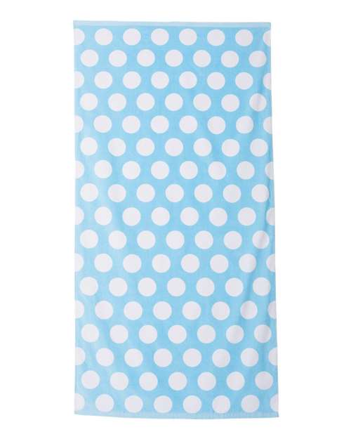 Carmel Towel Company - Polka Dot Velour Beach Towel - C3060P