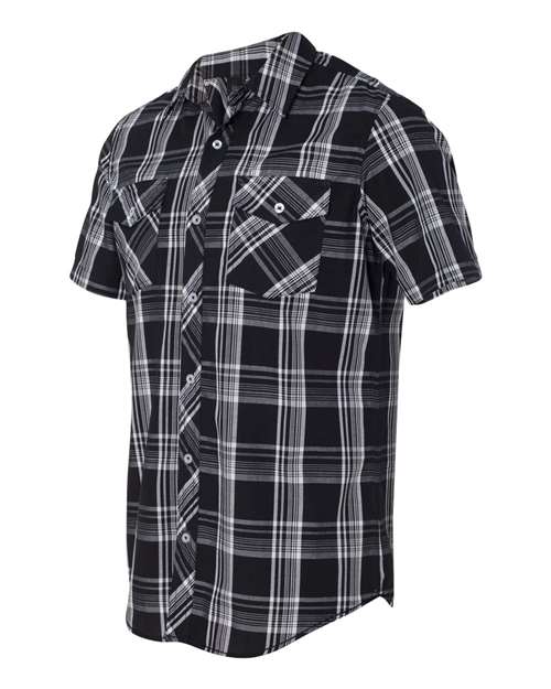 Burnside - Short Sleeve Plaid Shirt - 9202