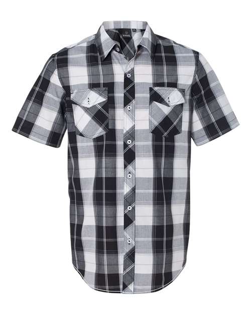 Burnside - Short Sleeve Plaid Shirt - 9202