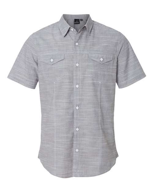 Burnside - Textured Solid Short Sleeve Shirt - 9247