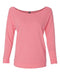 Next Level - Women's Terry Raw Edge Three-Quarter Sleeve Raglan - 6951