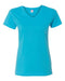 LAT - Women's V-Neck Fine Jersey Tee - 3507