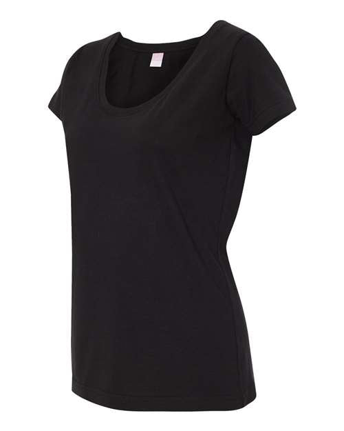 LAT - Women's Scoop Neck Fine Jersey Tee - 3504