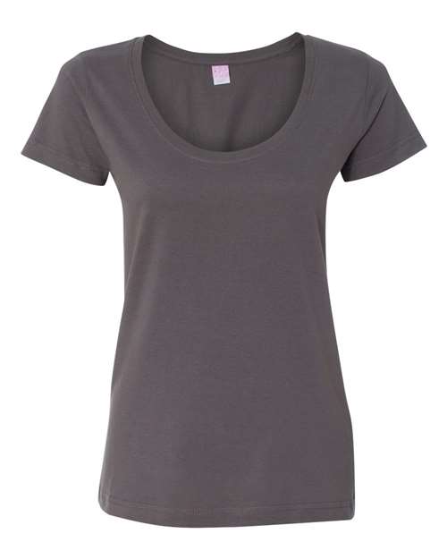 LAT - Women's Scoop Neck Fine Jersey Tee - 3504