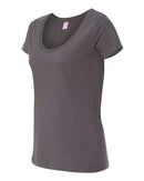 LAT - Women's Scoop Neck Fine Jersey Tee - 3504