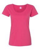 LAT - Women's Scoop Neck Fine Jersey Tee - 3504