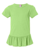 LAT - Girls' Ruffle Fine Jersey Tee - 2627